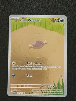 Pokemon TCG Paldean Wooper 221/193 Illustration Rare Paldea Evolved NM/M A1 - Image 1