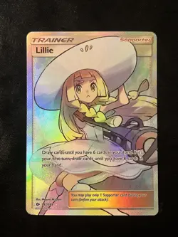 Pokemon TCG 2017 Lillie Sun & Moon Full Art Near Mint 147/149 - Image 1