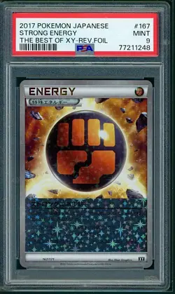 PSA 9 Strong Energy Reverse Holo Japanese The Best of XY 167/171 Pokemon - Image 1
