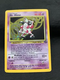 1999 POKEMON JUNGLE MR. MIME 1ST EDITION HOLOFOIL 6/64 - Image 1