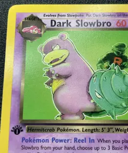 Pokemon Dark Slowbro 29/82 Non-Holo 1st Edition Team Rocket NM / LP - Image 2