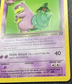Pokemon Dark Slowbro 29/82 Non-Holo 1st Edition Team Rocket NM / LP - Image 5