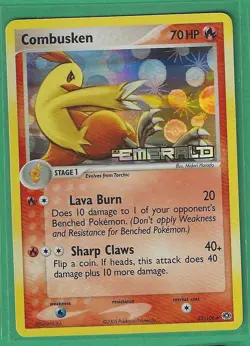 Pokemon Emerald "Combusken" 25/106 Holo X1 - Image 1