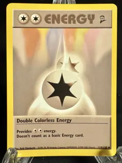 Double Colorless Energy - Base Set 2 #124/130 - Vintage Pokemon WOTC 2000 - Image 1