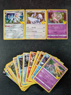 2021 Pokemon SOLGALEO/ LUGIA/ MEW/ XERNEAS Celebrations Holo Rare English Lots - Image 1