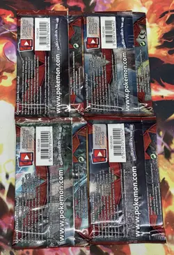 Crimson Invasion - Sealed 4 Booster Pack Art Set - Pokemon Sun & Moon TCG - Image 2