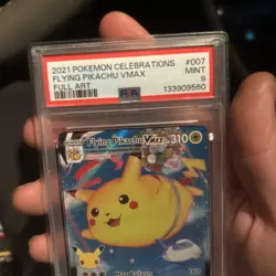 2021 POKEMON CELEBRATIONS #007 FULL ART/FLYING PIKACHU VMAX PSA 9 - Image 3