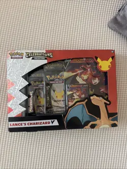 Pokemon TCG Celebrations Collection Lance's Charizard V Box 820650101625 - Image 1