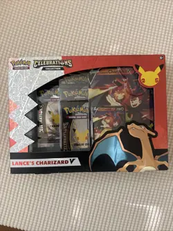 Pokemon TCG Celebrations Collection Lance's Charizard V Box 820650101625 - Image 1