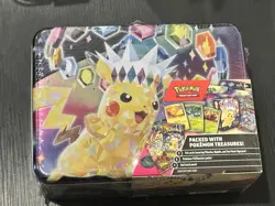 Pokemon Surging Sparks Stellar Crown Fall 2024 Collector Chest Tin Sealed - Image 1