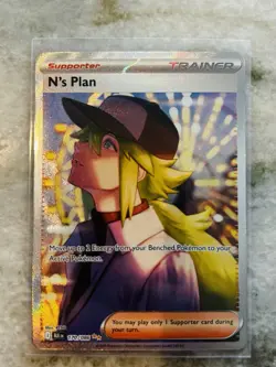 N's Plan 170/086 SV: Black Bolt Special Illustration Rare Pokemon TCG NM - Image 1