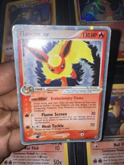 Pokemon Flareon ex - Reverse Holo Rare - 108/113 - 2005 Delta Species - MP - Image 2