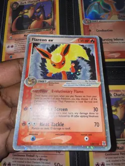 Pokemon Flareon ex - Reverse Holo Rare - 108/113 - 2005 Delta Species - MP - Image 3
