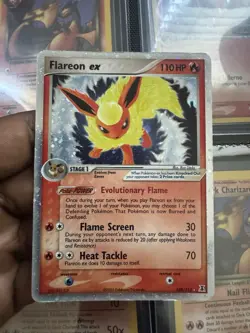 Pokemon Flareon ex - Reverse Holo Rare - 108/113 - 2005 Delta Species - MP - Image 5