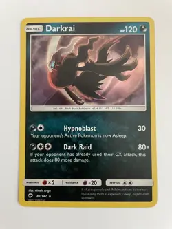 Darkrai 2017 Pokemon 87/147 S&M Burning Shadows Holo Rare NM/M - Image 1