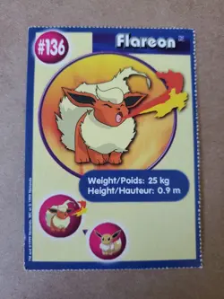 Flareon #136 Burger King Promo 1999 🔥Vintage Pokemon - MP - Image 1