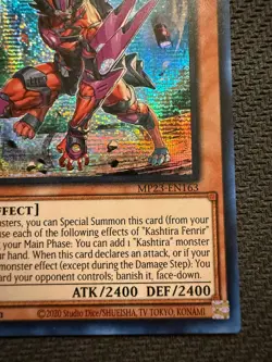 Kashtira Fenrir MP23-EN163 Prismatic Secret Rare 1st Edition Yu-Gi-Oh! - Image 2