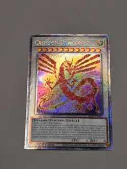 Crimson Dragon 1st Edition Platinum Secret Rare RA04-EN061 Yu-Gi-Oh! - Image 2
