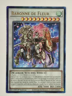 Yugioh! LP Baronne de Fleur - RA01-EN034 - Prismatic Ultimate Rare - 1st Edition - Image 1