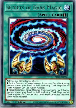 Secrets of Dark Magic LED6-EN004 Rare Legendary Duelists: Magical Hero NM - Image 1