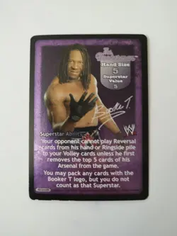 The Bookerman Superstar Card - No Way Out - WWE Raw Deal CCG LP Booker T - Image 1