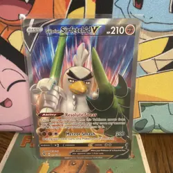 Galarian Sirfetch’d V 174/185 Holo Ultra Rare Card 2020 Pokemon Vivid Voltage - Image 1