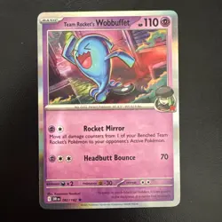 Team Rocket’s Wobbuffet Holo - 082/182 Destined Rivals - NM - Pokemon TCG Card - Image 1