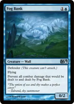 Fog Bank -Foil Medium Play MTG Magic 2013 Core Set - Image 1