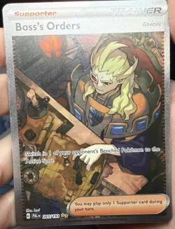 Pokemon Card Boss's Orders 265/193 Special Illustration Rare Paldea Evolved NM - Image 5