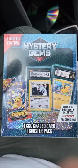Pokemon Mystery Gems Box 1 Cgc Card Booster Pack Limited Edition Official Mj Llc - Image 2