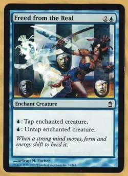 Freed From the Real (Saviors of Kamigawa, Common, English, 2005) MTG LP - Image 1