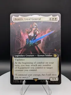 Beatrix, Loyal General (Extended Art FOIL) Final Fantasy MTG (NM) - Image 1