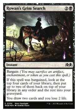 Rowan's Grim Search (Foil) Wilds ofEldraine MTG - NM+ - Image 1