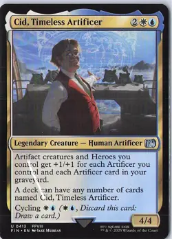 Cid, Timeless Artificer (0413) U FINAL FANTASY 413 NM - Image 1