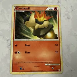 2010 Pokemon Cyndaquil HeartGold SoulSilver C 61/123 (MODERATELY PLAYED) - Image 1