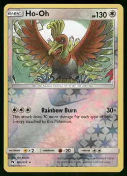 Ho-Oh 160/214 Rare Reverse Holo NM Pokemon SM - Lost Thunder - Image 1