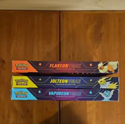 Pokemon TCG Eeveelution VMAX Premium Collection Set of 3 New Sealed - Image 3