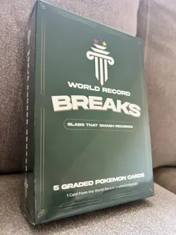 World Record Breaks - Sealed Pokemon Box w/ 4 Graded Slabs + 1/1 Guinness Slab - Image 2