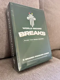 World Record Breaks - Sealed Pokemon Box w/ 4 Graded Slabs + 1/1 Guinness Slab - Image 4