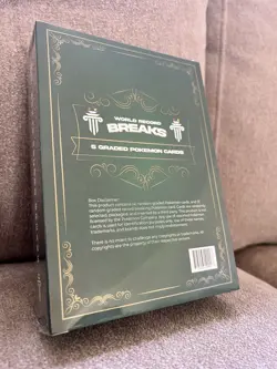 World Record Breaks - Sealed Pokemon Box w/ 4 Graded Slabs + 1/1 Guinness Slab - Image 5