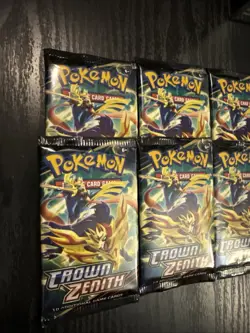 POKEMON TCG! 10x SWSH Crown Zenith BOOSTER PACK SEALED BRAND NEW - Image 2