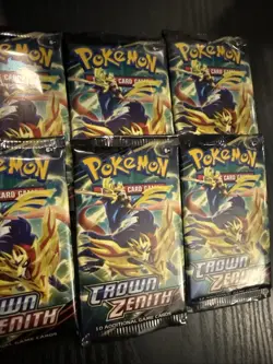 POKEMON TCG! 10x SWSH Crown Zenith BOOSTER PACK SEALED BRAND NEW - Image 5