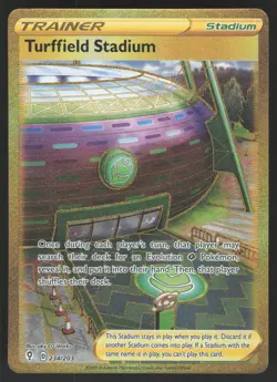 Turffield Stadium 234/203 Secret Rare Pokemon TCG Evolving Skies NM - Image 1