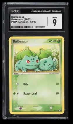 2005 Pokemon POP Series 2 Bulbasaur CGC 9 English #12 - Image 1