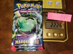 22.26g (Heaviest in Lot) Twilight Masquerade Pokemon Booster Pack - Sealed #480 - Image 1