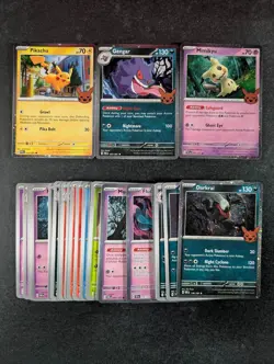 2024 Pokemon MIMIKYU/ GENGAR/ PIKACHU Trick Or Trade Master Set Holo Lots - Image 1