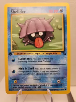 Pokemon TCG Shellder Fossil 54/62 Regular 1st Edition Common - Image 1