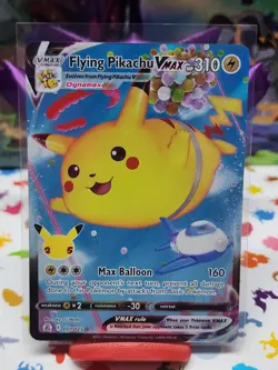 2021 Pokemon Flying Pikachu VMAX 007/025 Celebrations CEL NM - Image 1