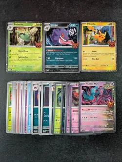 2024 Pokemon SINISTCHA/ GENGAR/ PIKACHU Trick Or Trade Master Set Holo Lots - Image 1