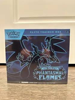 Auc#2 Pokemon Mega Evolution Phantasmal Flames Elite Trainer Box ETB Sealed New - Image 1